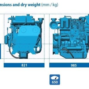 Baudouin - NEW Baudouin 4W105M 130hp Heavy Duty Marine Diesel Engine Package